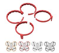 MotuTech - Anillos de protección contra golpes DJI Flip TPE para protección de hélice Propeller Guard accesorio anticolisión (rojo)