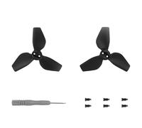 MotuTech Hélices para DJI Neo 2016S Hélice adicional Propellers con tornillos Herramientas (Negro-1 Par)