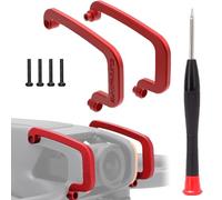 MotuTech Parachoques Delantero para DJI Avata 2 Bumper Metal Protection Protege la lente y el Gimbal Anticolisión Accesorios Aleación de Aluminio CNC (Rojo)