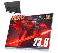 Motyeowe Portable Monitor 23.8 Zoll 100Hz 1080P,100% sRGB FHD HDR USB HDMI Tragbarer with VESA Speakers Portable Laptop Office Tragbarer Monitor,for Computer Switch Phone Game Devices