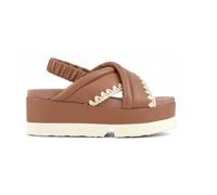 Mou - Sandalia Japanese Criss-Cross Mou - 40 - Shoes - Mujer - Marrón - 40 EU -