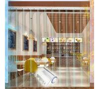 Moubhjd Cortina de Puerta de PVC Transparente Rollo de Tiras de Plástico para Puertas de Supermercado, Fábrica, Almacén, Centros Comerciales, Garaje Espesor:3mm Size:H:190 x W:90cm