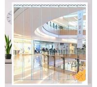 Moubhjd Cortina de Tiras Cortina de Puerta de PVC Transparente para Puerta de Cámara Frigorífica, Almacén, Refrigerador de Supermercado, Garajes Espesor:2.5mm Size:H:190 x W:30cm