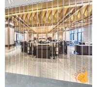 Moubhjd Cortina de Tiras Cortina de Puerta de PVC Transparente para Puerta de Cámara Frigorífica, Almacén, Refrigerador de Supermercado, Garajes Thickness:1.2mm Size:H:194 x W:45cm