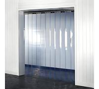 Moubhjd Kit de Cortina de Tiras de PVC - Ideal para Puertas de Personal, enfriadores Almacén, cámara frigorífica, Enfriador, carnicería, Industrial Espesor:1.2mm Size:H:190 x W:105cm