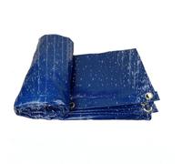 Moubhjd Lona Impermeable Exterior, Toldo Reforzado PVC 400 g/m² Protección contra UV, con Ojales de Acero Inoxidable para Leña, Muebles, Jardín, Piscinia, Vehículos(Color:Azul,Tamaño:4mx4m)