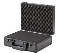 Moubruk - Carcasa rígida con interior de espuma para Pisto L, GoPro, micrófono, cámara y mucho más, tamaño exterior: 30,5 x 22,9 x 11,4 cm, color negro