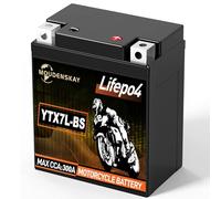 MOUDENSKAY Batería de Litio para Moto 12V 3AH YTX7L-BS LiFePO4