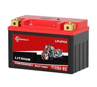 MOUDENSKAY Batería de Litio Para Moto, Bateria Litio 12v Motocicleta con BMS,4Ah 320-400CCA YTX9A-BS LiFePO4 Motor de Arranque de la Batería Para Motocicleta, ATV, UTV, 4 Wheeler, y más