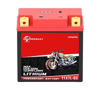MOUDENSKAY Batería de Litio Para Moto, Bateria Litio 12v Motocicleta con BMS, YTX7L-BS 12.8V 4AH 320CCA 51.2WH LiFePO4 Motor de Arranque de la Batería Para Motocicleta,ATV,UTV,4 Wheeler, y más