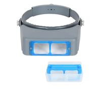 MOUDOAUER Lupa de 4 lentes para la cabeza, lupa de ojo para reparación de relojes, visera de soldadura, herramienta de relojería, accesorios de reloj, utilitario