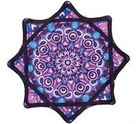 Mougee Zeekio Star - Paño Giratorio - Juguete de Malabares y Habilidades (Flower Power (Morado y Azul)