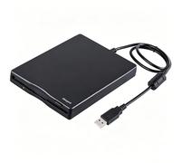 Mougerk Unidad de disquete USB, unidad de disquete externa USB de 3.5 pulgadas, 1.44 MB FDD, unidad USB portátil Plug and Play para portátiles, computadoras de escritorio y portátiles (negro)