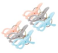 MOUJUCHI Clips para Toallas de Playa, 6 pcs Pinza de la Ropa Pinzas Sujeta sabanas, Resistentes al Viento para la Ropa Pesada y el Lavarse