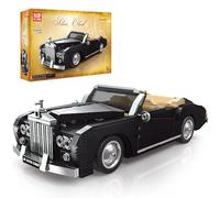 Mould King 10006 Tecnología Retro Auto Bloques de Construcción Kit de Construcción, 1096 Piezas Coche Deportivo Vehículo a Escala 1:14, Clásico Modelo Coleccionista Regalos para Niños/Adultos
