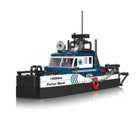 Mould King 10084 Polizeiboot Klemmbausteine 413 + Piezas Juguete Bausatz-Neu-Ovp