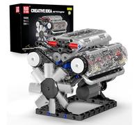 Mould King 10088 Tecnología V8 Motor Bloques de Construcción Juguete, 535 Piezas App Motor Bloques de Montaje Kit de Construcción de Bloques de Construcción Regalo para Niños Niñas