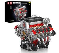 Mould King 10130 F488 Supercar V8 Motor MOC Juguetes con Motores Serie de Motores de Alto Rendimiento para los aficionados a los vehículos (2718+ piezas)