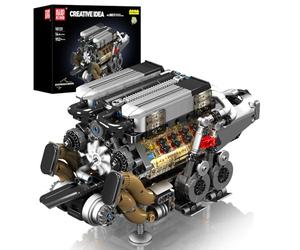 Mould King 10131 Technik W16 Motor Bausteine Modell, 952 Stück Engine Tecnología Klemmbausteine Bausatz Bauatz Geschenk für Mädchen Jungen Sammelstücke