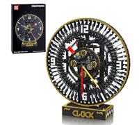 Mould King 10160 Tecnología Gran Reloj Cyberpunk, Juego de construcción de rotación de manecillas controladas por la aplicación, accesorios únicos para el hogar y coleccionables para niños a partir de