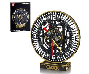 Mould King 10160 Tecnología Gran Reloj Cyberpunk, Juego de construcción de rotación de manecillas controladas por la aplicación, accesorios únicos para el hogar y coleccionables para niños a partir de