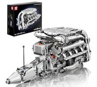 Mould King 10168 Technik V8 Motor Bausatz Bausteine Engines Motorbauatz Klemmbausteine Simulation Motor mit funktionfähiges Engine Kit für Erwachsene (2899 Piezas)