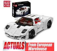 Mould King 10196, coche de juguete técnico, MOC White Utopia, supercoche, montaje de bloques, modelo de coche, ladrillo, regalo de Navidad para niños original box packing