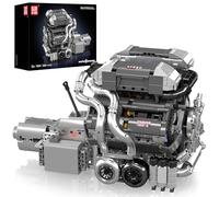 Mould King 10201 Tecnología W16 Motor Bloques de Construcción, Moc W16 Modelo de Motor Juguetes para Exhibir, Proyecto de Construcción de Motor de Coche Stem para Adultos (2024 PCS)