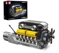 Mould King 10202 Technik V12 - Kit de construcción de Motor, Juguete Moc V12 con batería Bloques de sujeción Kit Regalo para Adultos (1260 Piezas)