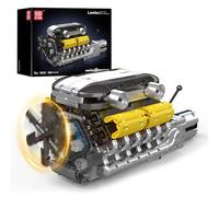Mould King 10202 Tecnología Motor de Coche Modelo de Bloques de construcción, 1260 Piezas de Pinza Bloques de construcción Motor de Coche Juego de Juguete (a Partir de 14 años niños/niñas)