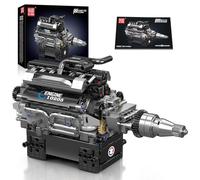 Mould King 10205 Tecnología V12 Motor Bloques de Construcción Modelo de Juguetes - Construye tu Propio Motor de Coche V12, Juguetes de Regalo coleccionables para niños, niñas/Adultos (733 Piezas)