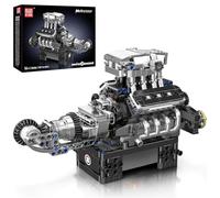 Mould King 10206 Supercar V8 Engine, 733 Piezas, Tecnología Motor V8, Bloques de Construcción, 14+ Años