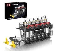 Mould King 10209 Tecnología Motor Avión Bloques de Construcción Juguete, 3222 Unidades Engine Bloques de Construcción de Bloques de Construcción de Engine, Juguete, Modelo Coleccionista, Regalos para