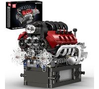 Mould King 10227 Technic V8 Motor Bloques de Construcción Juguete, Kit de Motor con Batería, Kit de Bloques Encajables Regalo para Adolescentes y Adultos (787 Piezas)