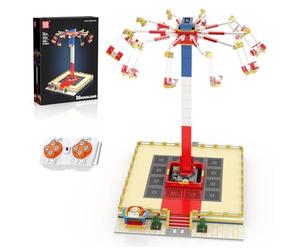 Mould King 11016 Parque de atracciones Juguete de construcción teledirigido giratorio silla voladora bloques de construcción MOC Flying Swing Ride Bloques de construcción Carnaval Kit de construcción