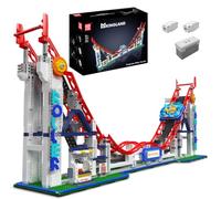 Mould King 11030 Kit de Montaña Rusa Modelo de Parque de Atracciones, 2262 Bloques de Construcción