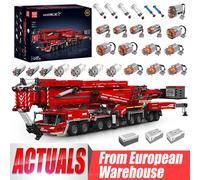 Mould King 17007 17008 camión de bloques de construcción técnico Control remoto Liebherred LTM 11200 modelo de grúa niños juguetes de coche de Navidad 17008