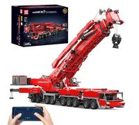 Mould King 17008 Technical Carro de grúa con modelo de oruga controlado, motorizado, juguete de camión aéreo de alto rendimiento para adultos (8506+ piezas)