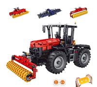 Mould King 17020 Tecnología teledirigida 4 en 1 para tractor, bloques de construcción, cosechadoras, bloques de construcción, modelo con aplicación, regalos para niños y niñas, 8 años (1339 piezas)