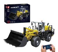 Mould King 17026 Technik RC Bulldozer, 1803 piezas Cargador neumático de | Con mando a distancia y motores, modelo de vehículo de construcción, regalo para adultos a partir de 14 años