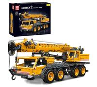Mould King 17058 Kit de construcción de grúa y camión, 997 piezas de juguete de grúa y camión, grúa de construcción móvil para cumpleaños a partir de adultos (versión estática)
