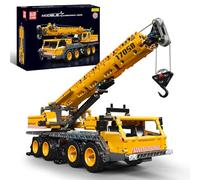 Mould King 17058 Técnica Camión Grúa Modelo de Bloques de Construcción, Versión Estática Kit de Construcción de Grúa Mecánica, Bloques de Abrazadera Camión Grúa Kit como Juguete/Regalo (997 piezas)