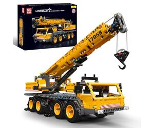 Mould King 17058 Técnica Camión Grúa Modelo de Bloques de Construcción, Versión Estática Kit de Construcción de Grúa Mecánica, Bloques de Abrazadera Camión Grúa Kit como Juguete/Regalo (997 piezas)