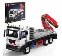 Mould King 17063 Tecnología teledirigida grúa camión bloques de construcción de bloques de construcción de grúa neumática con grúa de carga camión modelo kit regalo para adultos (2530 piezas)