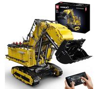 Mould King 17070 Tecnología Excavadora Modelo de Bloques de Construcción, 4767 Piezas Control Remoto Excavadora de orugas Maqueta Bloques de Construcción Kit, Bloques de Sujeción Juguetes con 6