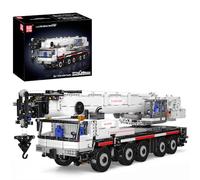 Mould King 17075 Juego de bloques de terminales para grúas de alta resistencia con 8 motores y 2 baterías, mando a distancia MOC, grúa para niños/adultos (3248