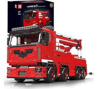 Mould King 19008 Tecnología grúa grúa bloques de sujeción, 10966 piezas ingeniería ingeniería camión modelo Wrecker kit de montaje neumático grúa camión, regalo para adultos y adolescentes