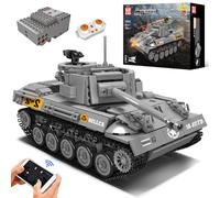 Mould King 20032 Tanque Modelo de Bloques de construcción, 971 Piezas de Control Remoto del Tanque Modelo de construcción Kit, con Mando a Distancia y la aplicación de Doble Control