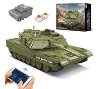 Mould King 20033 Modelo de Bloques de construcción de Tanque, 1168 Piezas Kit de Juguete de Tanque teledirigido de, con Mando a Distancia y App de Control Dual