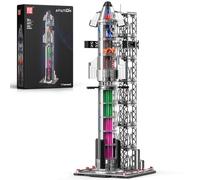 Mould King 21077 - Juego de bloques de construcción de cohetes espaciales, más de 1231 piezas, modelo de transbordador espacial semitransparente, cohetes coleccionables de exploración para adultos de